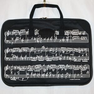 Albert Elovitz Inc. Black Sheet Music Briefcase/Laptop Case. Very Good Condition